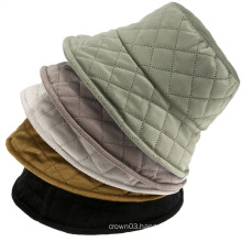 UNIQ Women Fashion Hat Checked Flat Top Women Bucket Hat